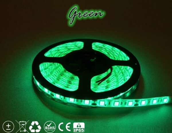 Led Ταινία 7.2W Strip-SMD5050 30 Leds Green IP65 00213