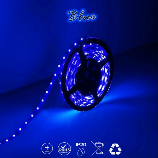 Led Ταινία 14.4W Strip-SMD5050 60 Leds Blue IP20 00134