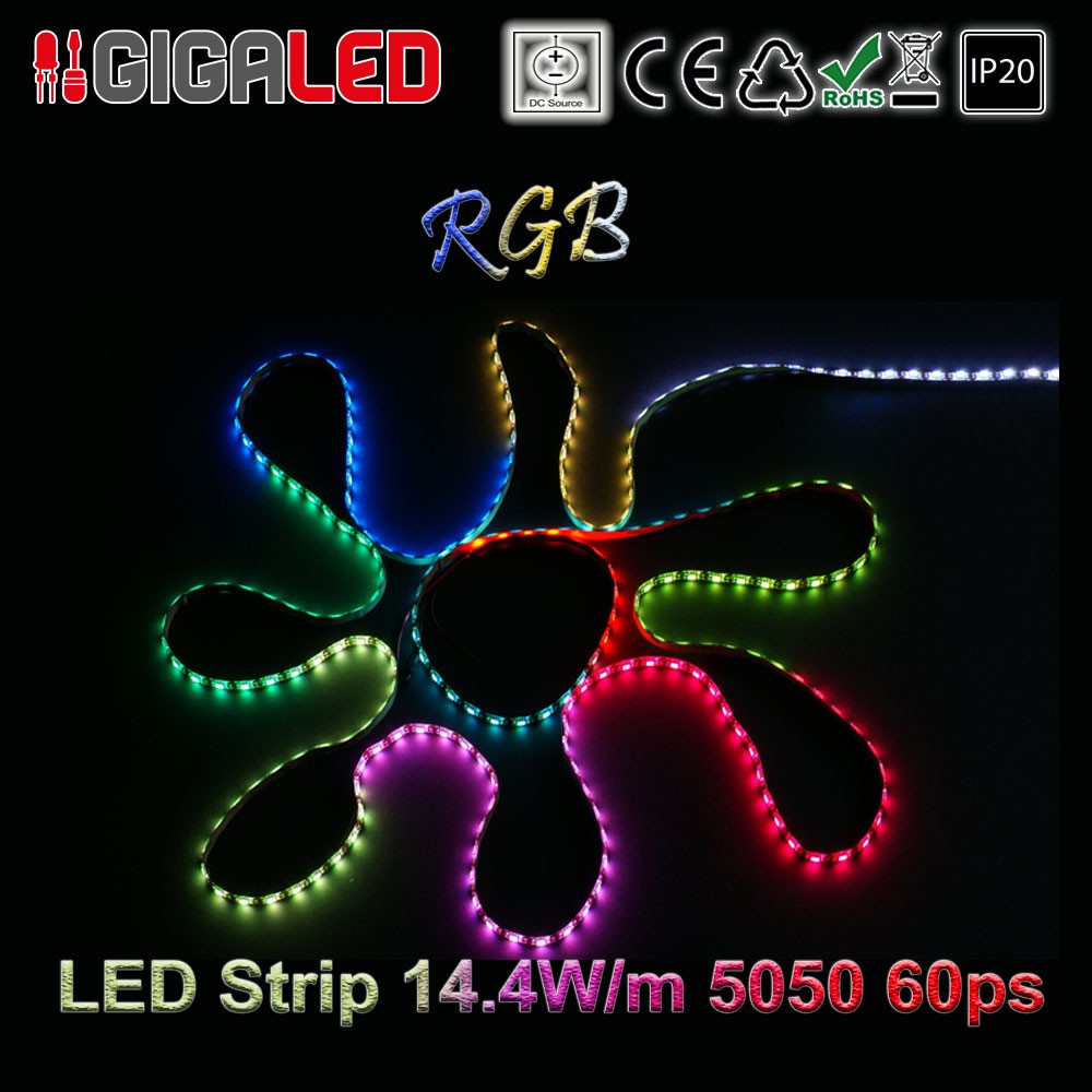 Led Ταινία 14.4W Strip-SMD5050 60 Leds RGB IP20