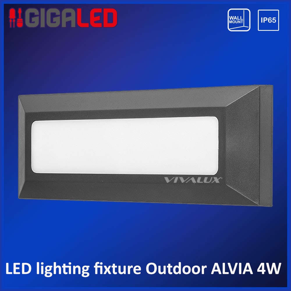 LED φωτιστικό εξωτερικό επίτοιχο IP65 4W Vivalux