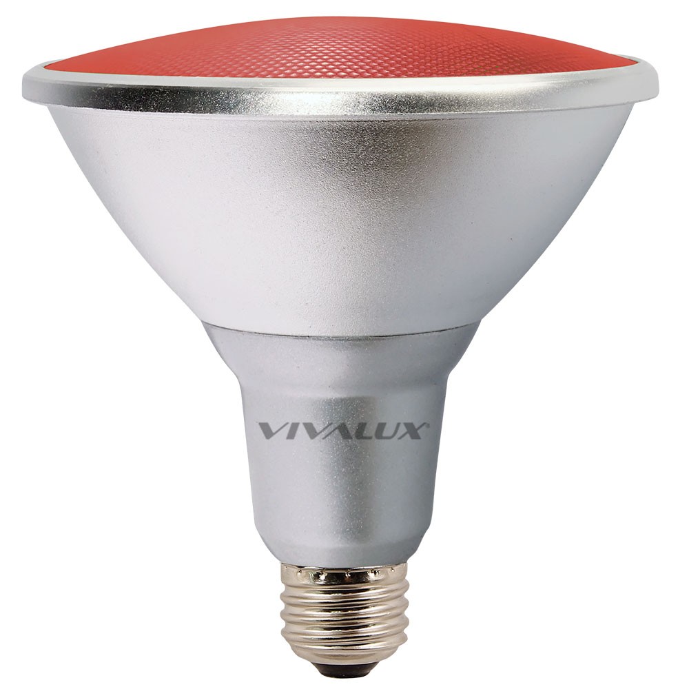 LED Spotlight SILVER Par 38 15W Κόκκινη  IP65 Vivalux
