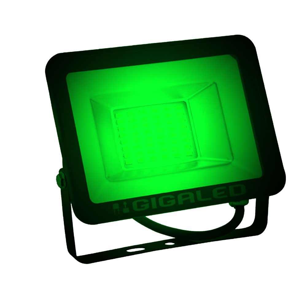 LED Προβολέας Slim 20W SMD Graphite Body Πράσινο