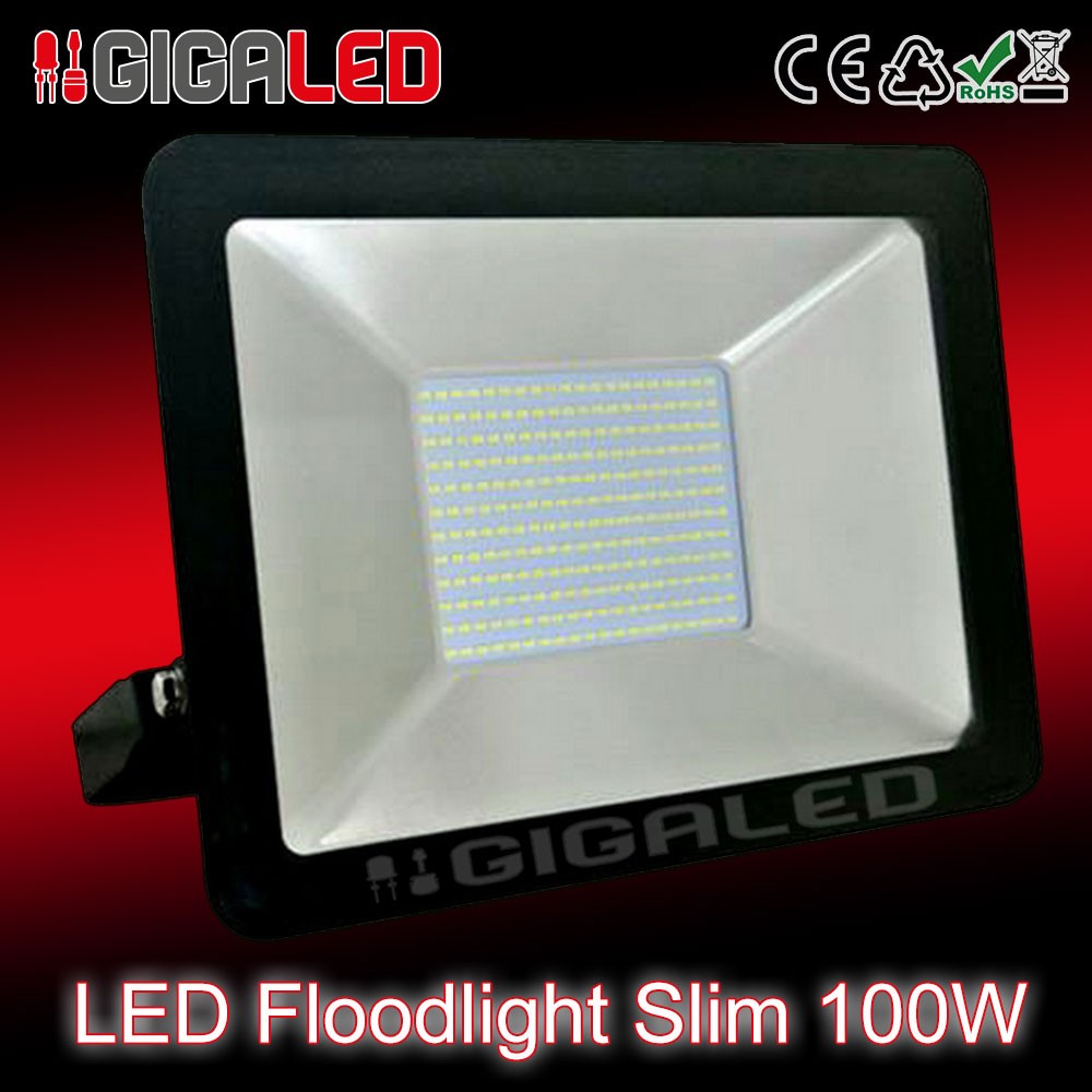 LED Προβολέας Slim 100W SMD Graphite Body