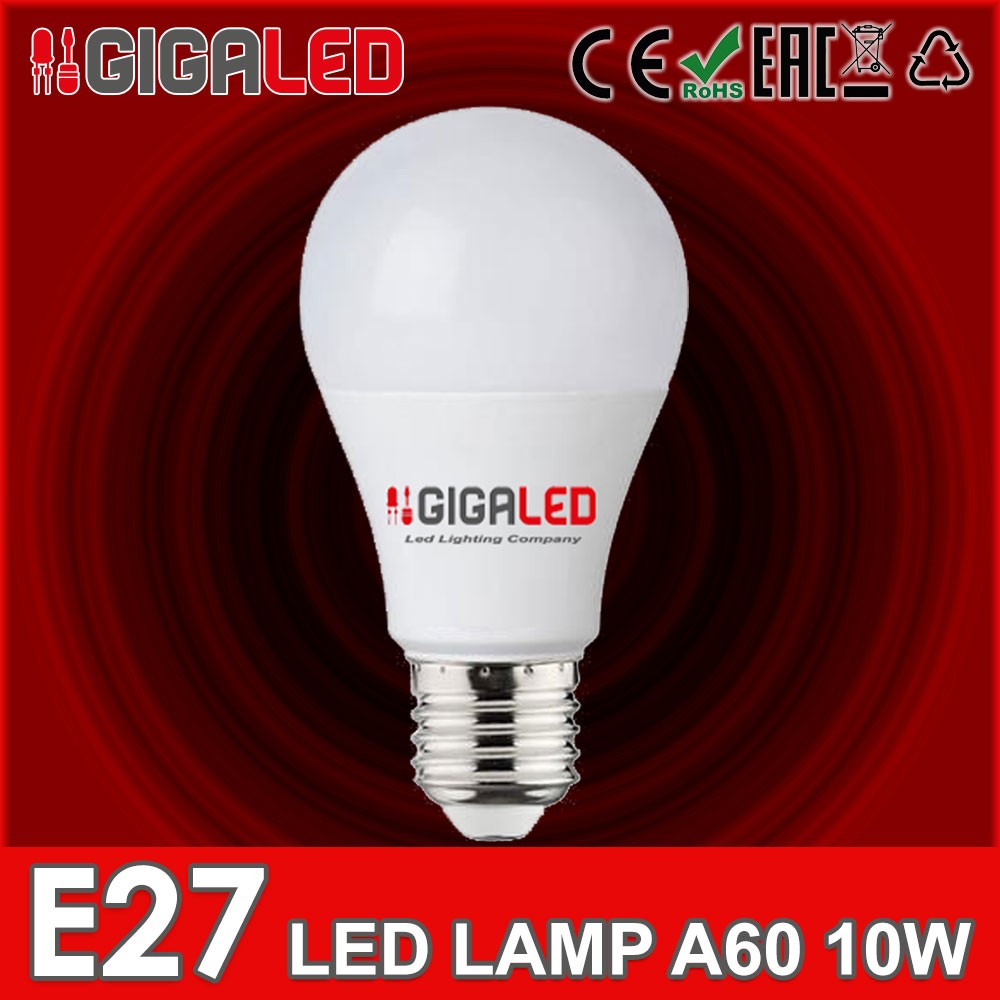 LED Λάμπα 10W E27 A60 GL