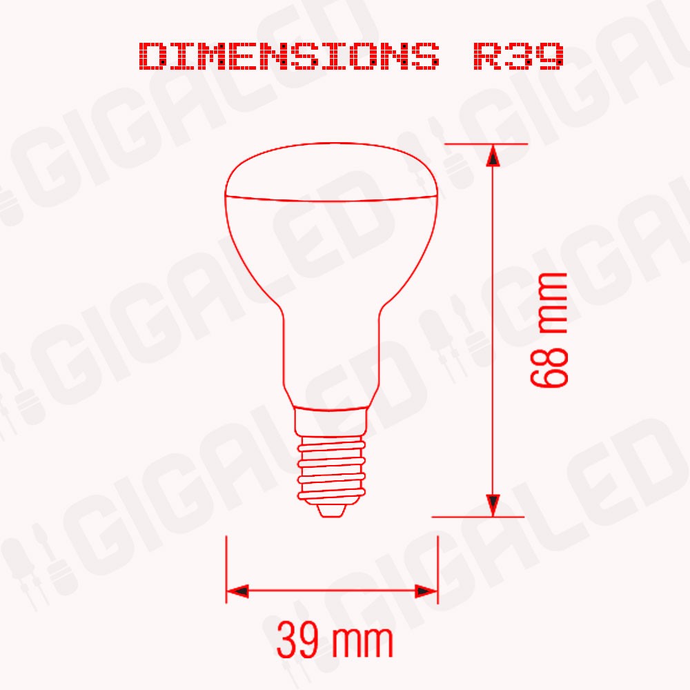 LED Λάμπα 4W E14/R39 GL