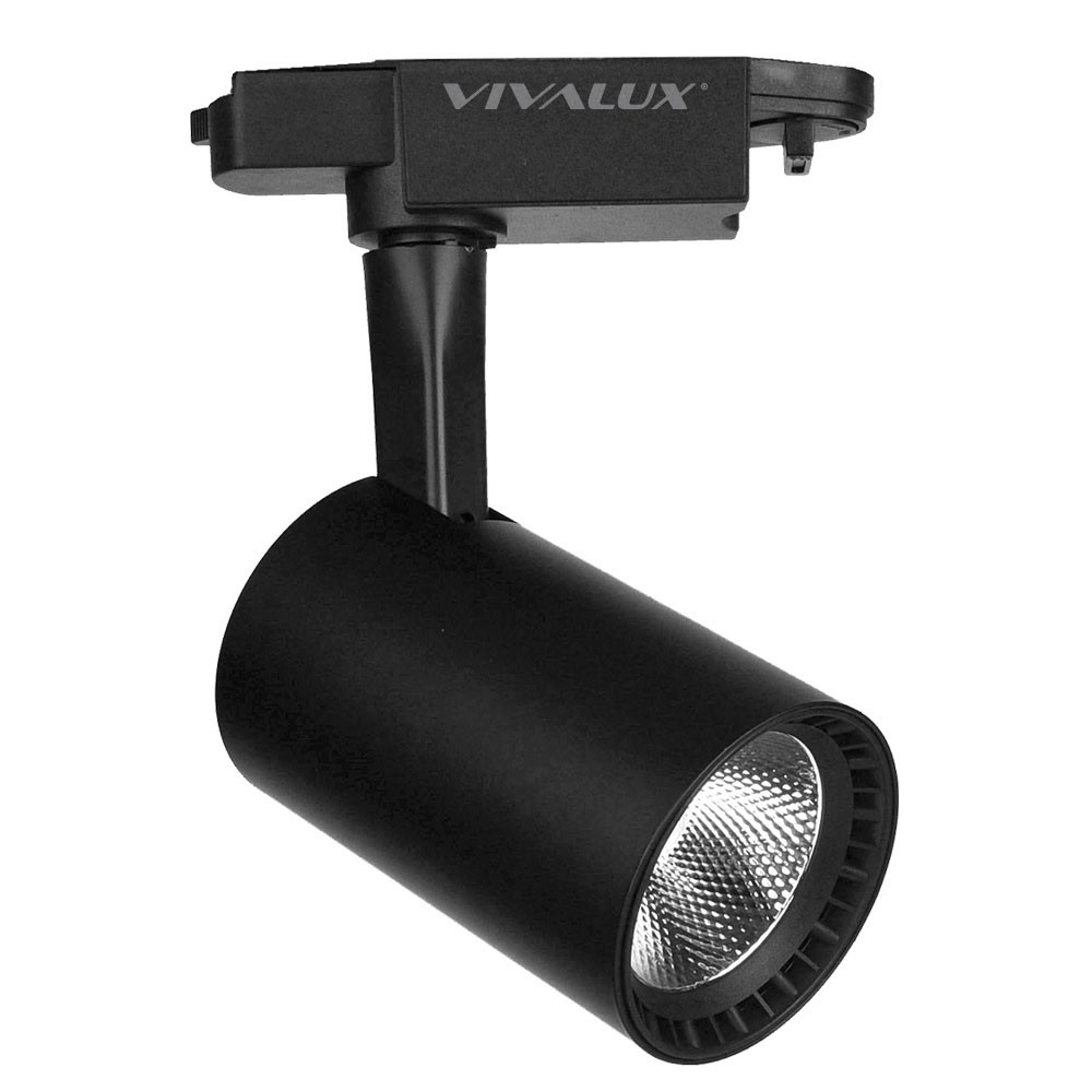LED Φωτιστικό Ράγας Οροφής TRANCE 30W Μαύρο Vivalux