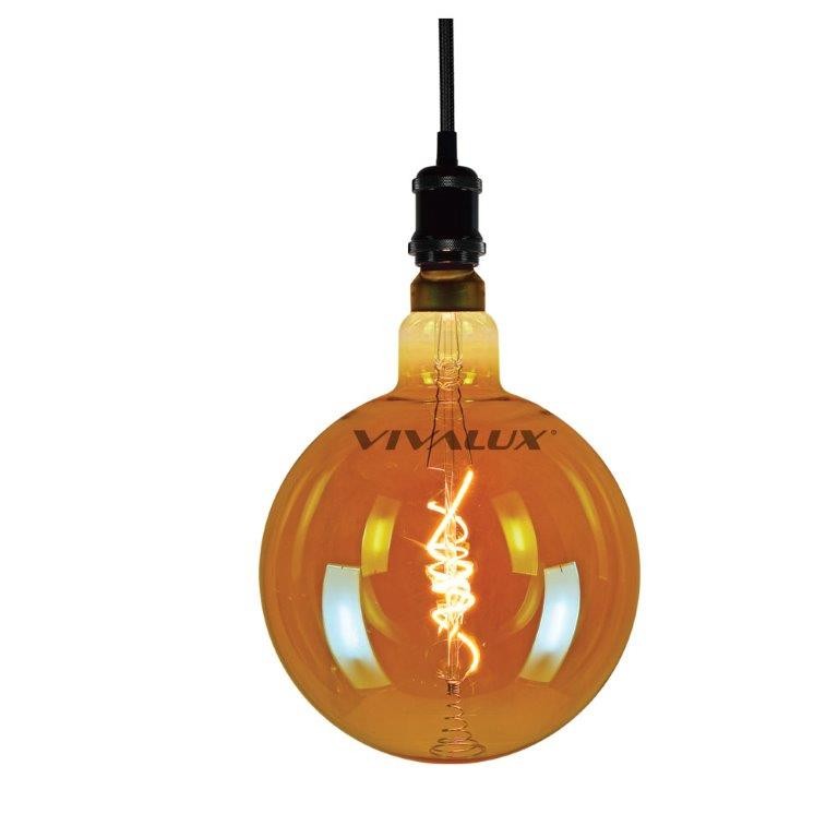 LED Λάμπα Filament Flick Art Amber E27 6W Vivalux
