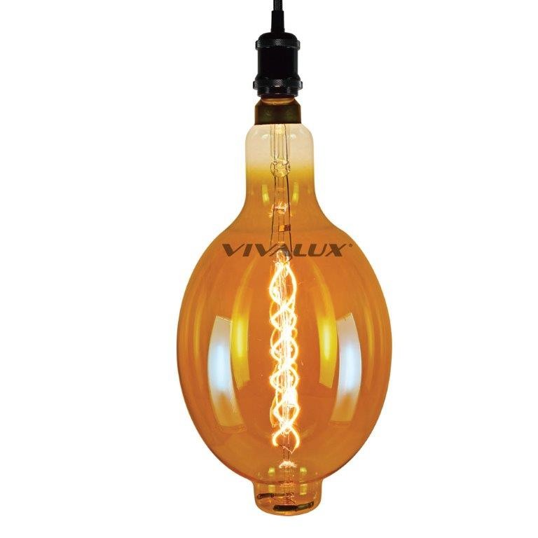 LED Λάμπα Filament Flick Art Amber E27 8W Vivalux