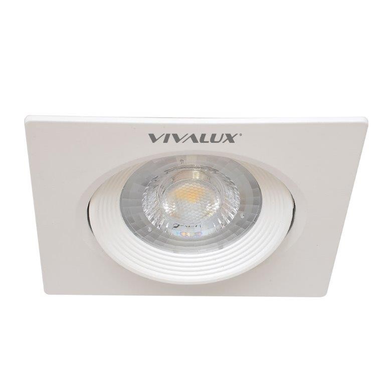 LED Σποτ Οροφής Χωνευτό HORN Τετράγωνο 5W 38° Λευκό Vivalux