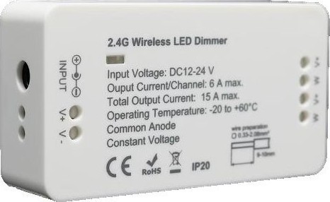 Δέκτης για Ασύρματο Dimmable για LED Tαινίες 12V DC