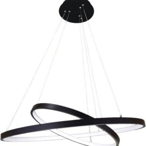 LED Φωτιστικό Οροφής Κρεμαστό TOLEDO Μαύρο 55W Dimmable 3 Color