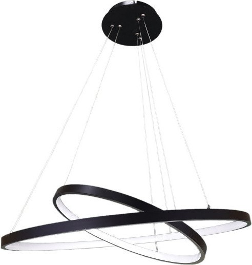 LED Φωτιστικό Οροφής Κρεμαστό TOLEDO Μαύρο 55W Dimmable 3 Color