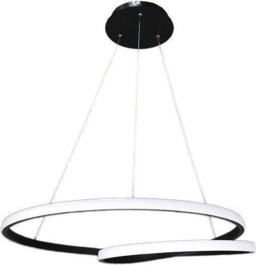 LED Φωτιστικό Οροφής Κρεμαστό GRANADA Μαύρο 55W Dimmable 3 Color