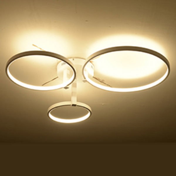 LED Φωτιστικό Οροφής Επίτοιχο SEVILLA Λευκό 64W Dimmable 3 Color