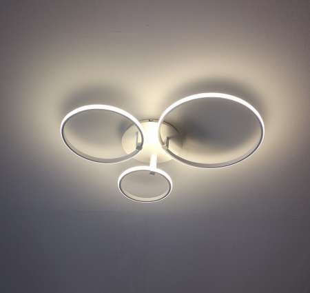 LED Φωτιστικό Οροφής Επίτοιχο SEVILLA Λευκό 64W Dimmable 3 Color