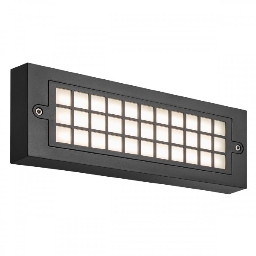 LED φωτιστικό εξωτερικό επίτοιχο Μαύρο IP65 6W -7806