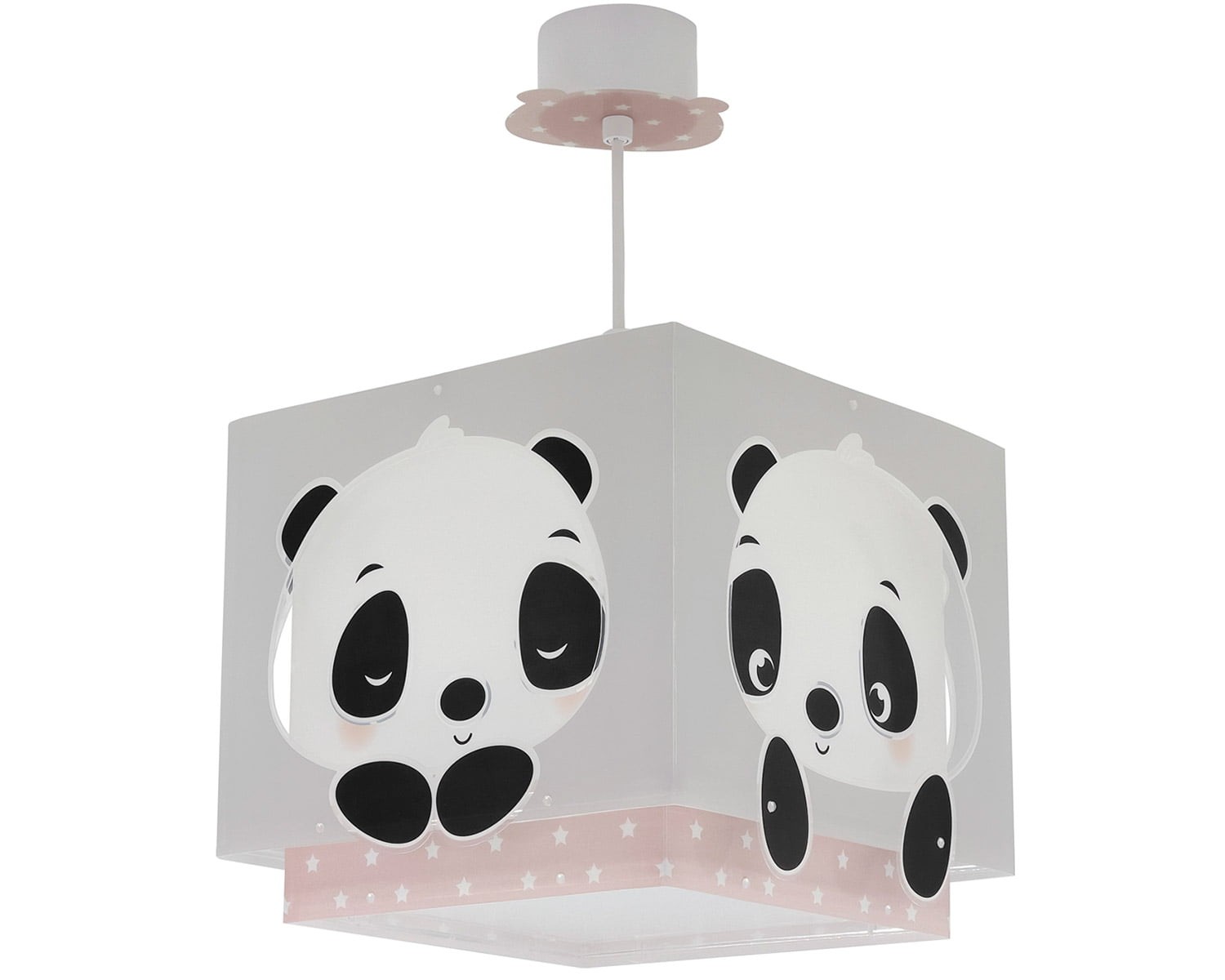 Panda Pink Φωτιστικό Παιδικό Κρεμαστό Οροφής