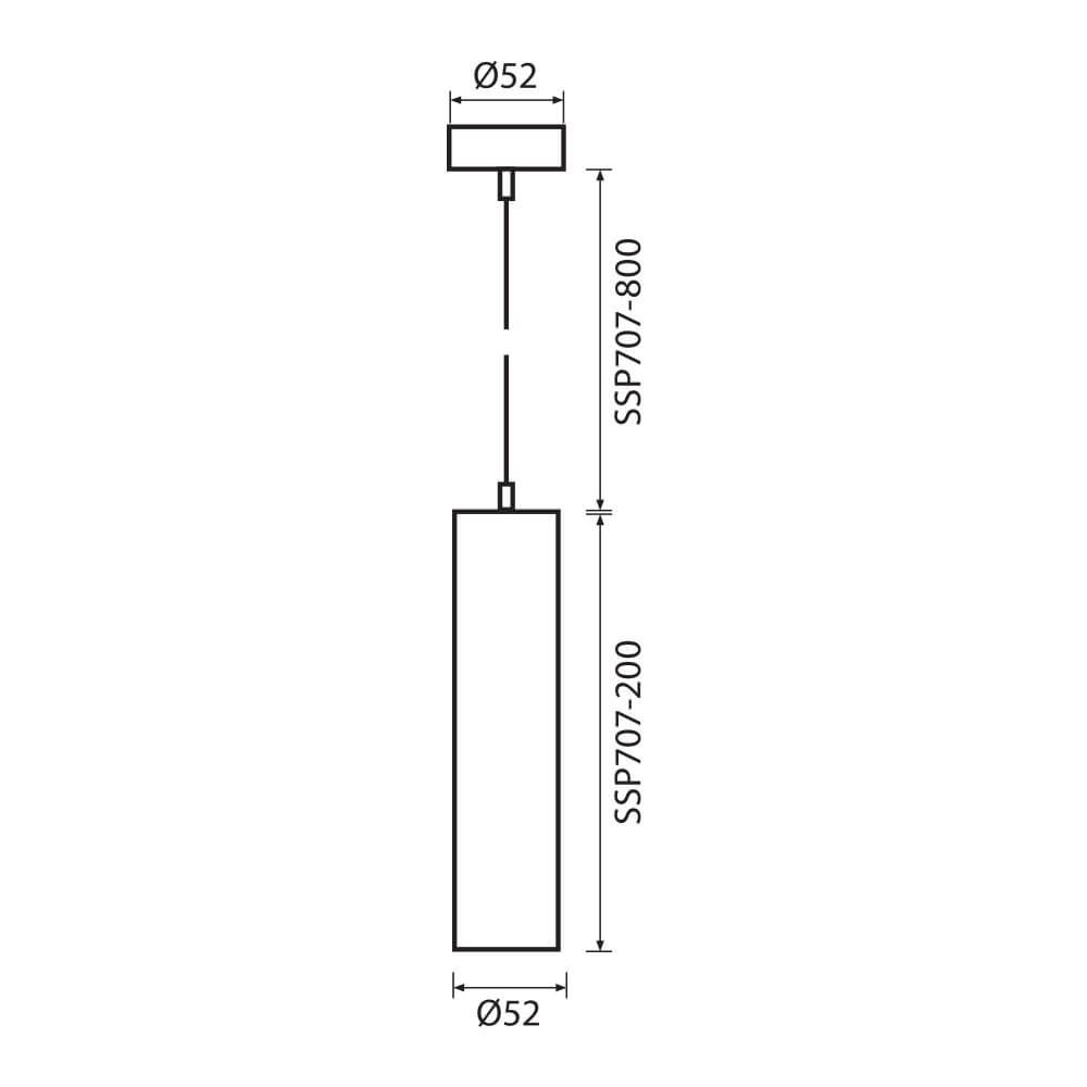 Κρεμαστό Φωτιστικό Σποτ Lux Λευκό -GU10 SSP707