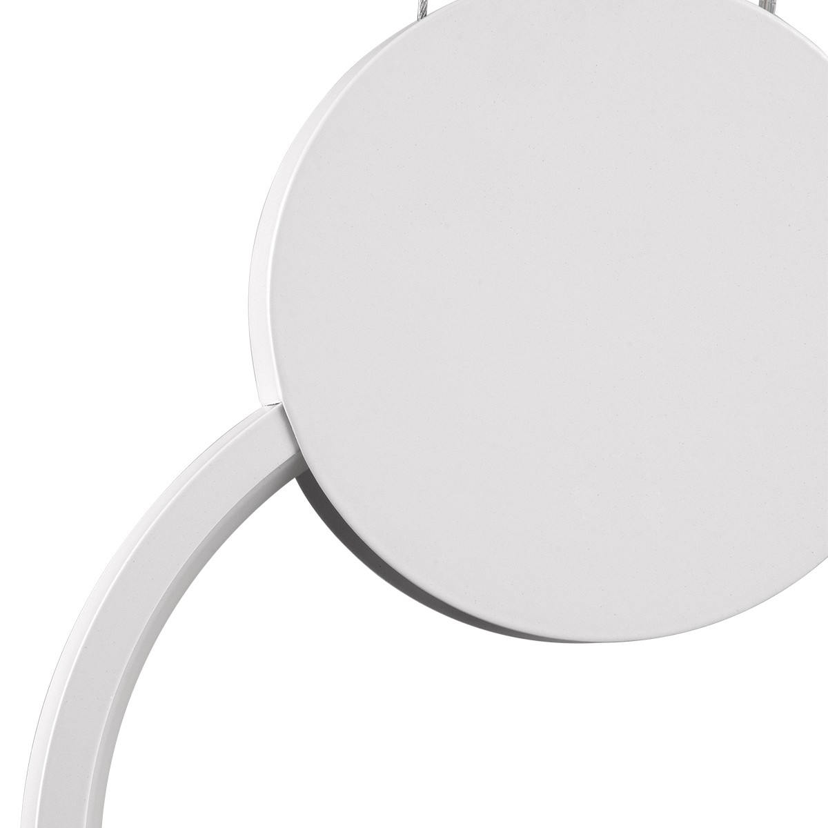 LED Κρεμαστό Φωτιστικό Οροφής Λευκό Design CYCLOS 9W Εναλλαγή Φωτισμού μέσω Διακόπτη On/Off Μ21 x Π2.3 x Υ26.5cm 61074