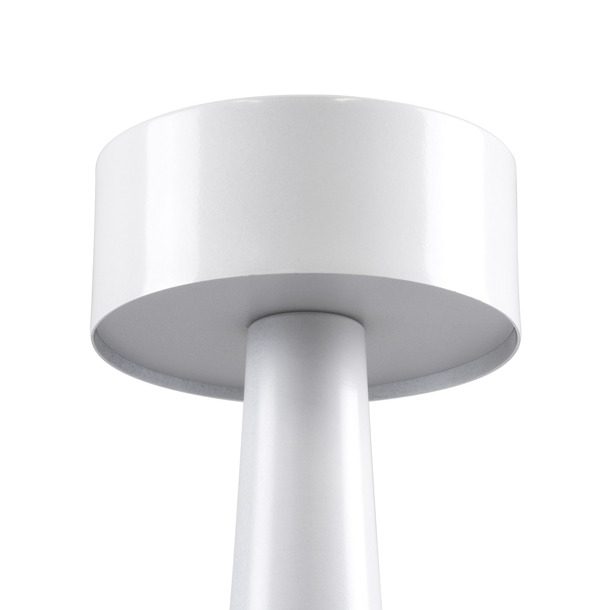 LED Επιτραπέζιο Φωτιστικό Λευκό 1.5W BELLA Επαναφορτιζόμενο με Μπαταρία και Διακόπτη Αφής Dimmable - Φ9 x 21cm