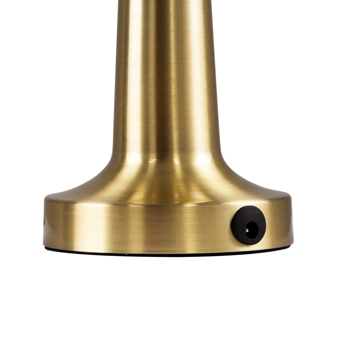 LED Επιτραπέζιο Φωτιστικό Χρυσό 1.5W BELLA Επαναφορτιζόμενο με Μπαταρία και Διακόπτη Αφής Dimmable - Φ9 x 21cm