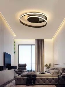 LED Φωτιστικό οροφής Πλαφονιέρα ODEON 38W Μαύρο VIVALUX