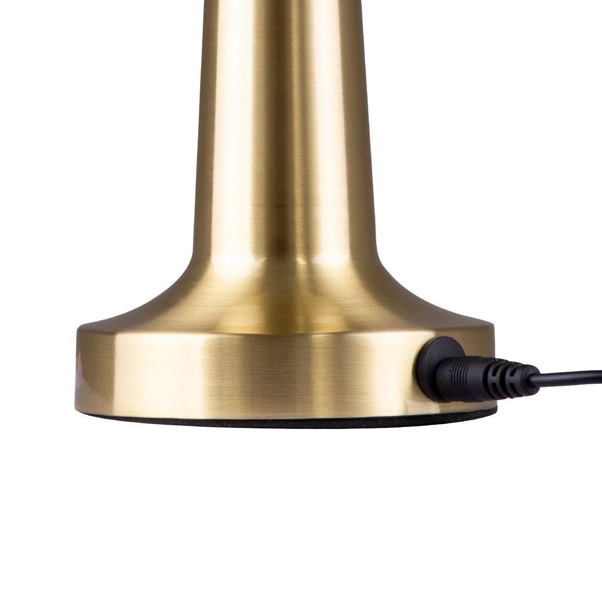 LED Επιτραπέζιο Φωτιστικό Χρυσό 1.5W MOLLY Επαναφορτιζόμενο με Μπαταρία και Διακόπτη Αφής Dimmable -  Φ10 x 23cm