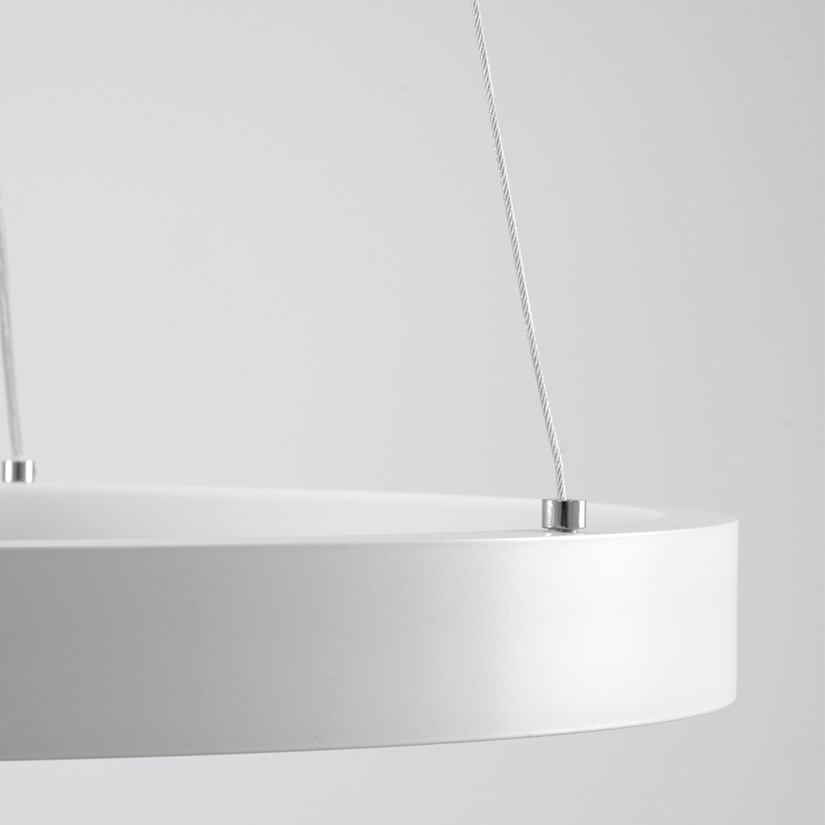 LED Κρεμαστό Φωτιστικό Οροφής NEMESIS 75W με Εναλλαγή Φωτισμού μέσω Τηλεχειριστηρίου Dimmable Φ100cm - Λευκό 61165