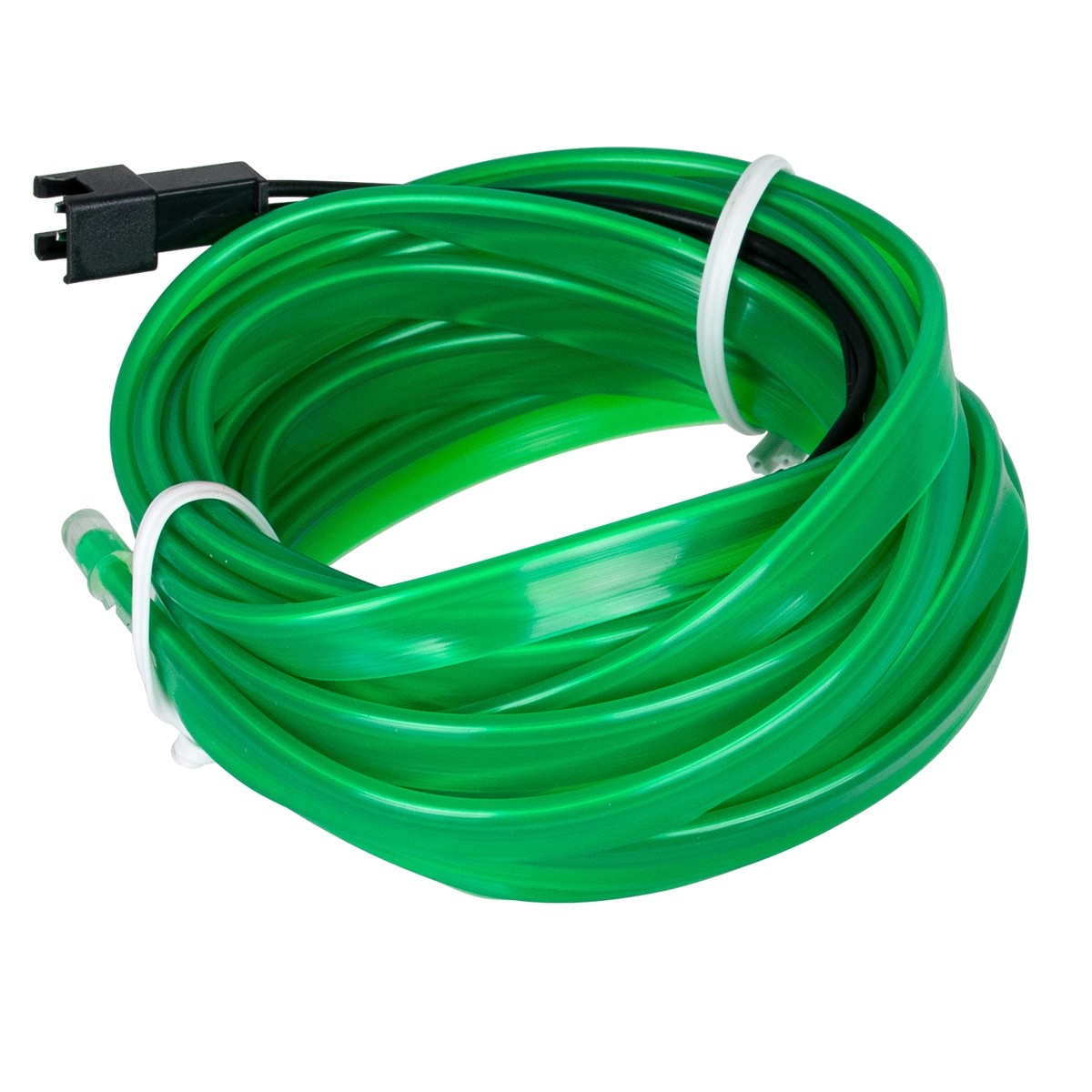 Διακοσμητική EL-Wire Neon Αυτοκινήτου Κορδόνι ΣΕΤ 3m 1W/3m 360° DC 12V με Βύσμα Αναπτήρα Αυτοκινήτου Αδιάβροχη IP68 Πράσινο