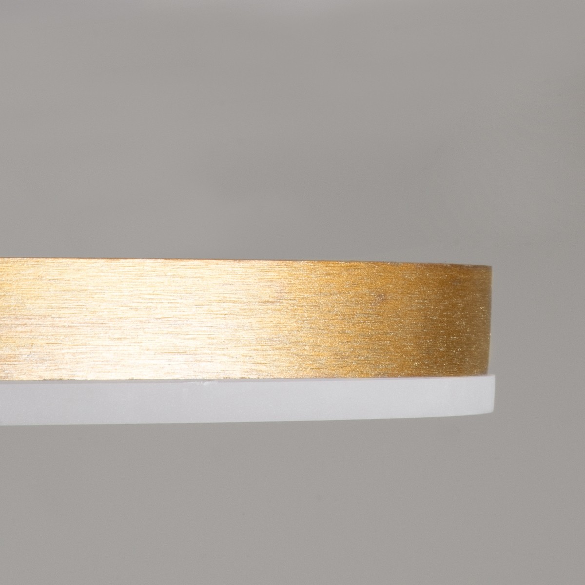 LED Φωτιστικό Οροφής Χρυσό VENOM Κύκλος +Backlight 45W με Εναλλαγή Φωτισμού Φ40cm 61119