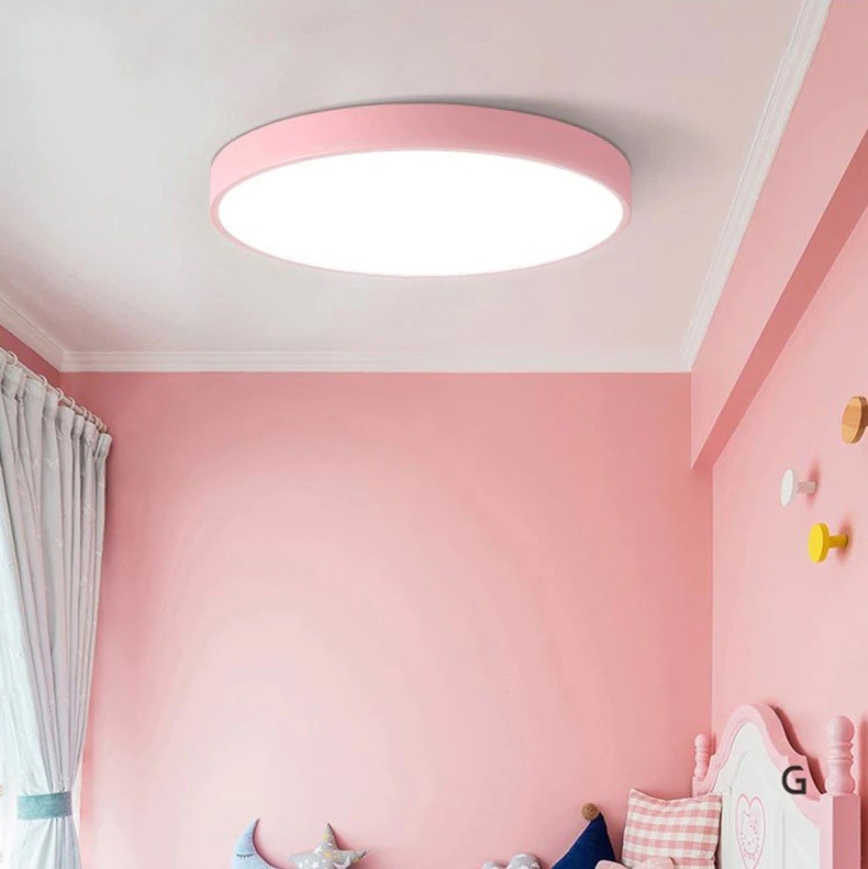 LED Φωτιστικό οροφής Πλαφονιέρα 28-14W Ανοιχτό Κόκκινο με Εναλλαγή χρωμάτων μέσω του Διακόπτη