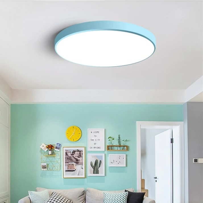 LED Φωτιστικό οροφής Πλαφονιέρα 28W-14W Γαλάζιο με Εναλλαγή χρωμάτων μέσω του Διακόπτη