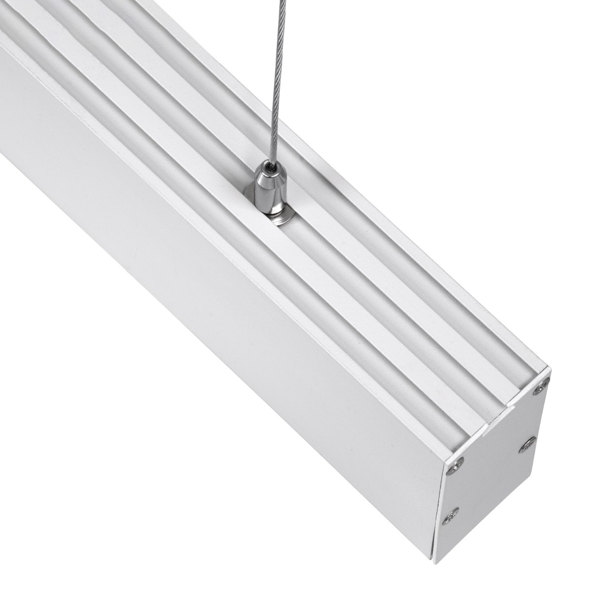 Led Γραμμικό Κρεμαστό Φωτιστικό Οροφής FELIX 54Watt Λευκό με Εναλλαγή Φωτισμού Μ120 x Π3.5 x Υ7cm