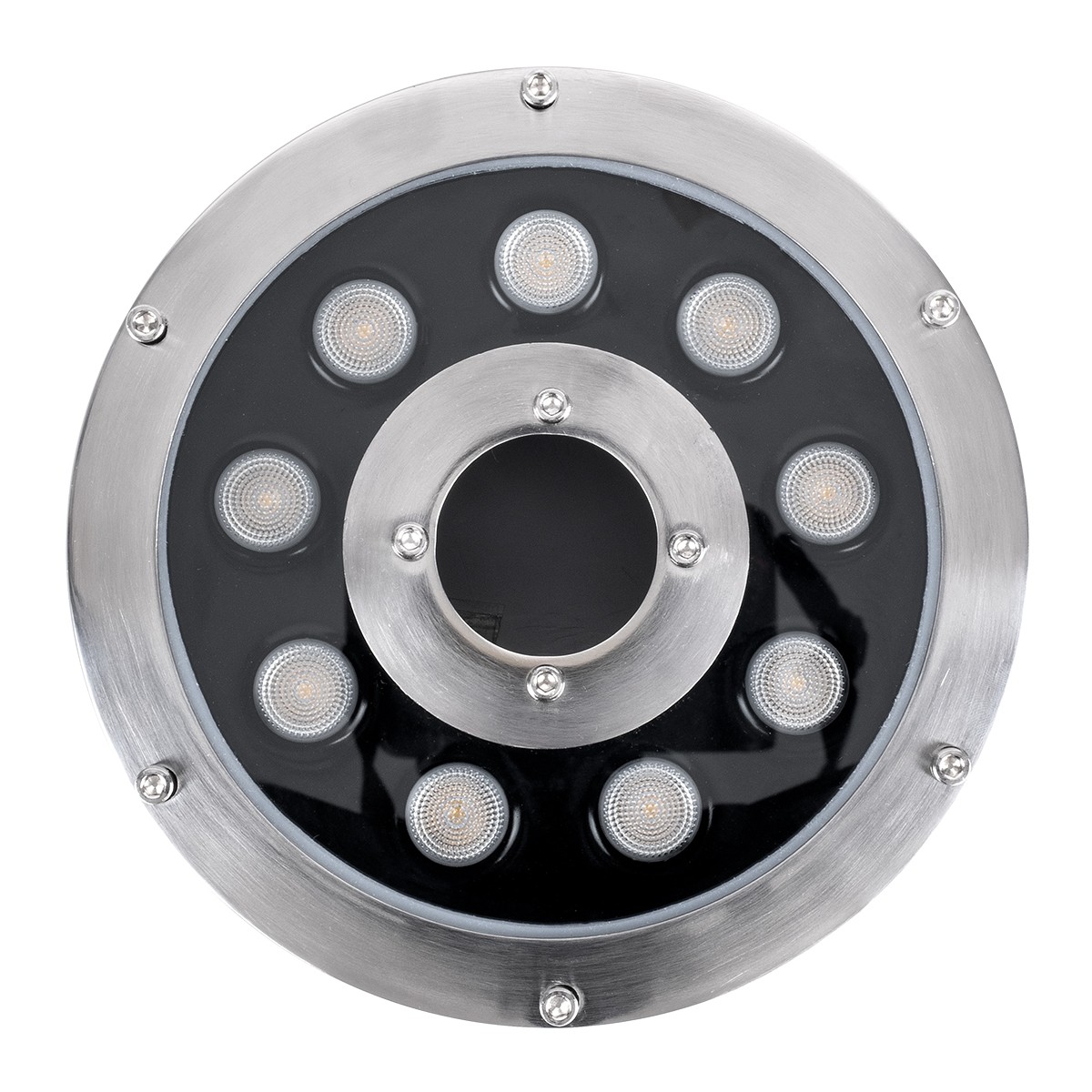 LED Φωτιστικό Υποβρύχιο Σποτ Ειδικό για Σιντριβάνια FINA W IP68 Φ16 x Υ8cm Ανοξείδωτο Ατσάλι