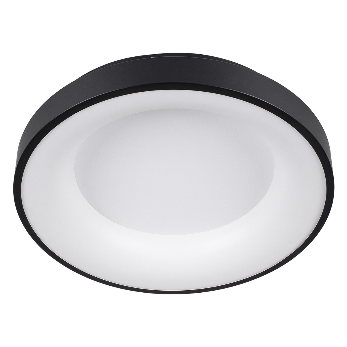 LED Πλαφονιέρα Οροφής SALEM 75W με Εναλλαγή Φωτισμού Dimmable Φ45cm - Μαύρο 61233