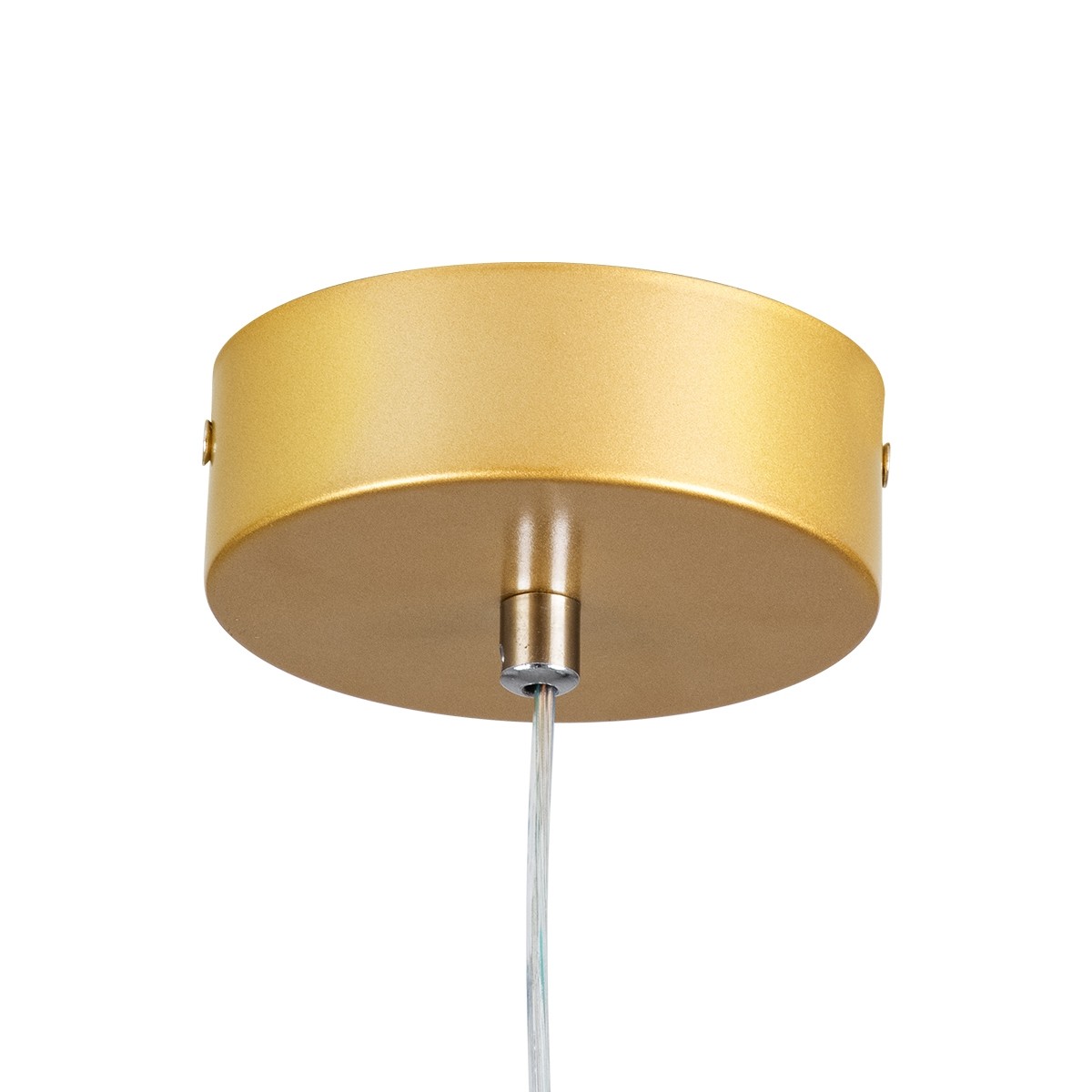 LED Κρεμαστό Φωτιστικό Οροφής Χρυσό Design ROSE 22W Εναλλαγή Φωτισμού μέσω Διακόπτη On/Off Μ24 x Π22 x Υ24cm 61066