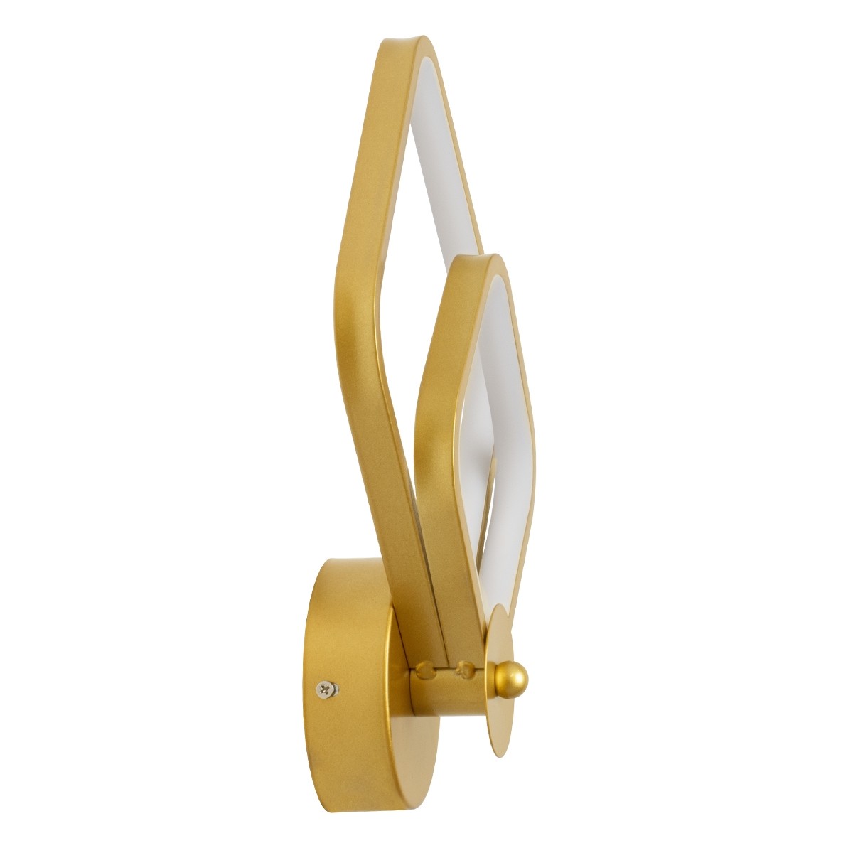 LED Φωτιστικό Τοίχου - Απλίκα Χρυσή ANNA 15W με Εναλλαγή Φωτισμού μέσω Διακόπτη On/Off Μ25 x Π8 x Υ30cm –61087