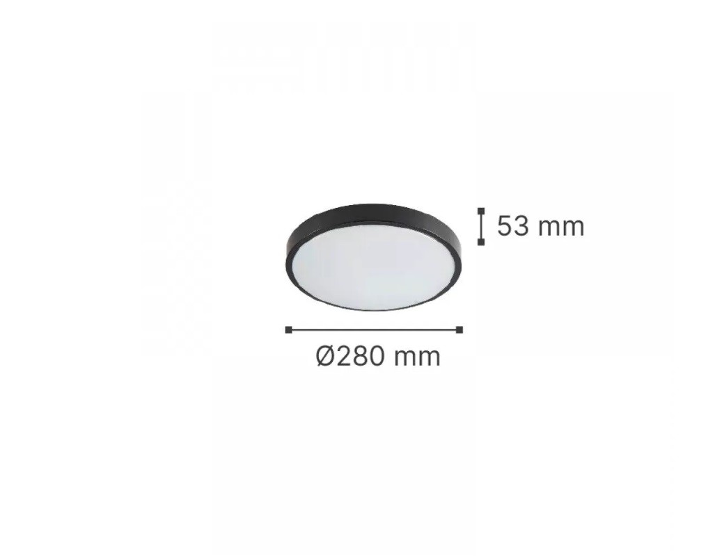 LED Φωτιστικό Oροφής Πλαφονιέρα Torch 18W Γκρι με Εναλλαγή Φωτισμού IP65