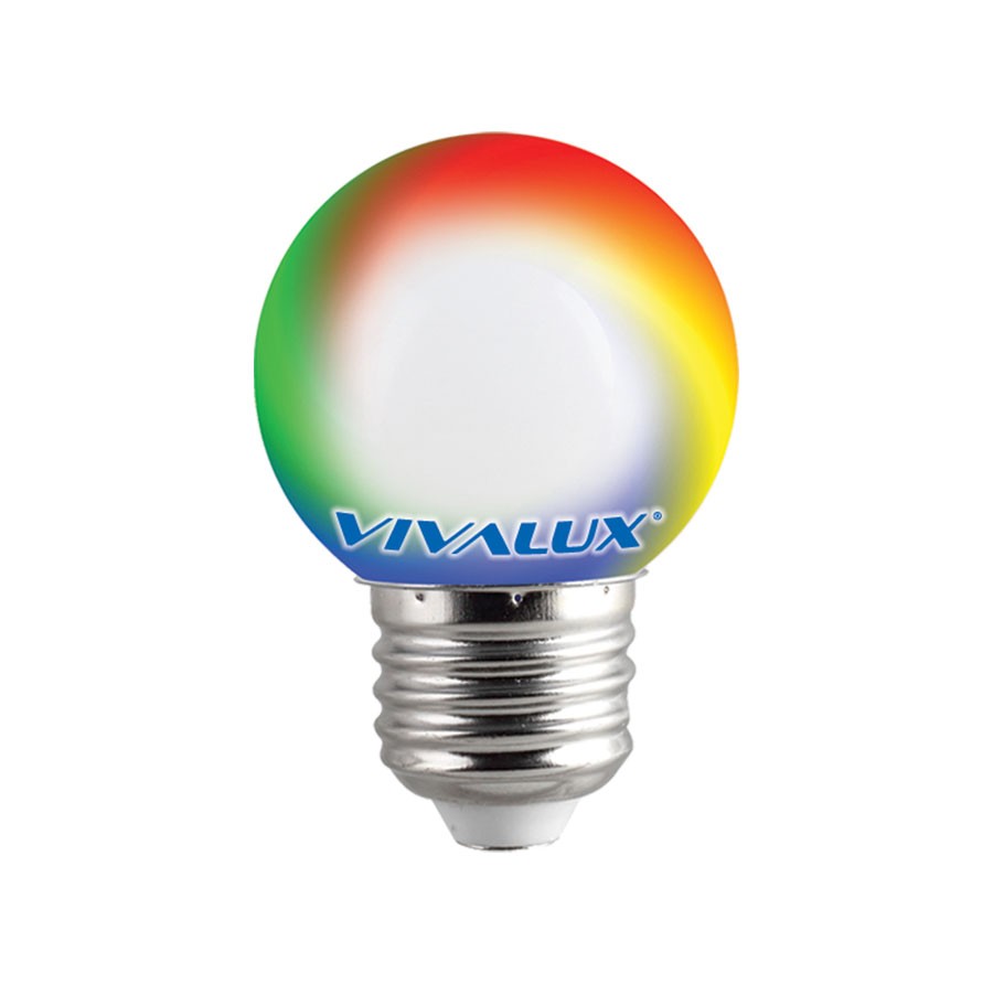 LED Λάμπα 1W Ε27-G45-Πλαστική