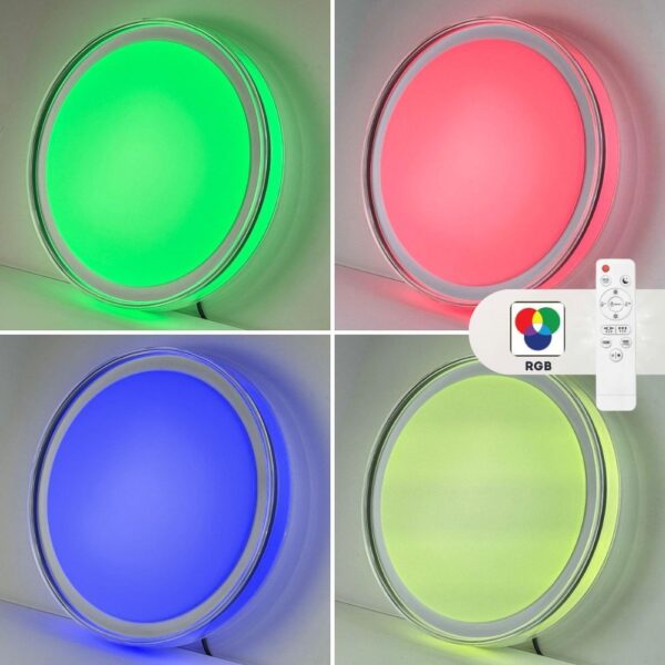 LED Φωτιστικό Οροφής Πλαφονιέρα PLEADA RGB 36Watt με Εναλλαγή Χρωμάτων και Dimmable IP20 VIV004815