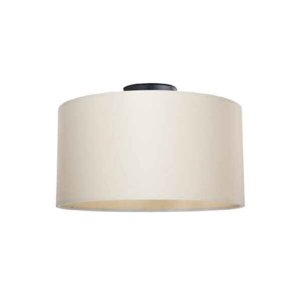 Modern Ceiling Lamp Hat Single Light CILIO Beige Fabric 203-0154