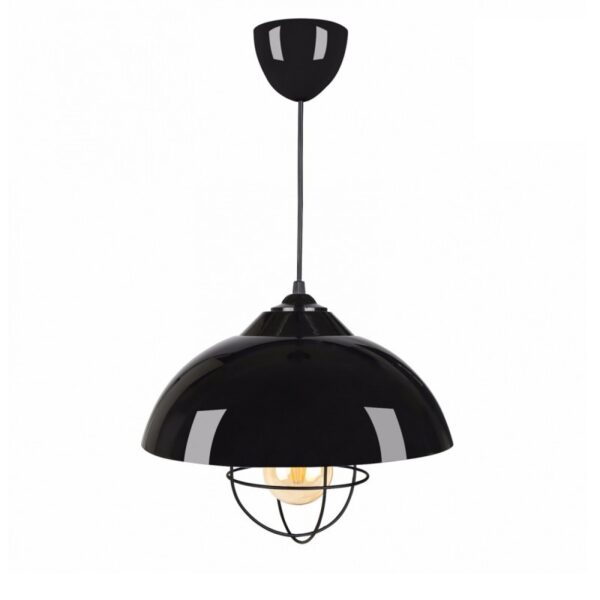 Modern Pendant Ceiling Light INDUSTRY 1xE27 Metallic Black Bell 204-0110