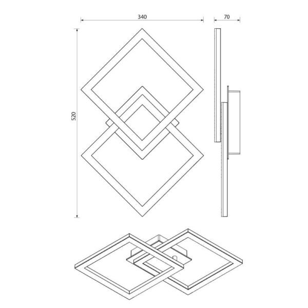 LED Ceiling Light 20Watt SONOMA 4000K IP20 VIV005033 - Image 2