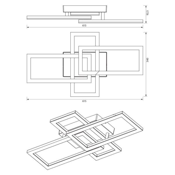 LED Ceiling Light 24Watt SONOMA 4000K IP20 VIV005035 - Image 3