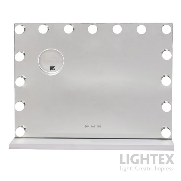 LED Mirror Hollywood Makeup 14Watt with Switching Lighting IP20 Touch with Touch Display Dimmable - Image 7