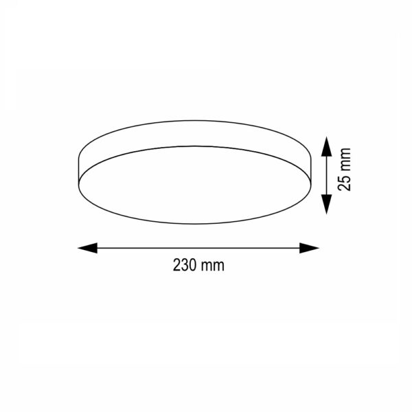 LED Φωτιστικό Οροφής Πλαφονιέρα SLENG 18Watt Φ23cm Μαύρο CCT 725RL0003211 - Image 2