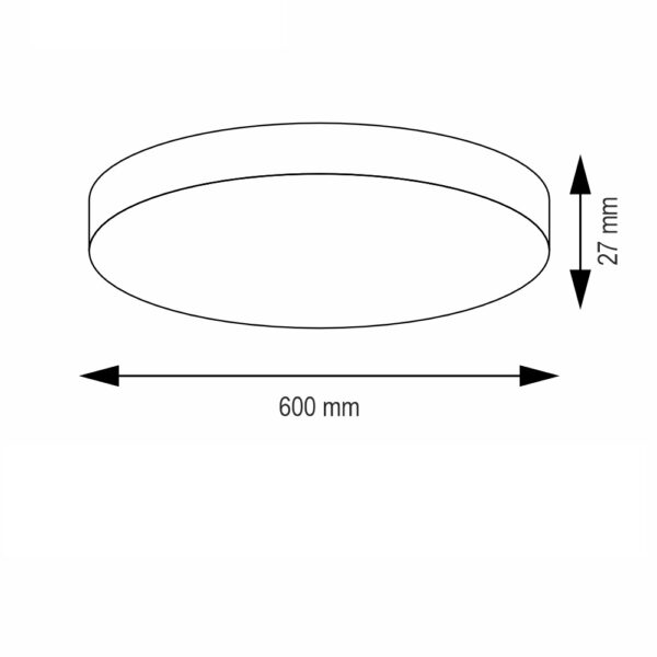 LED Φωτιστικό Οροφής Πλαφονιέρα SLENG 50Watt Φ60cm Λευκή CCT 725RL0003221 - Image 4