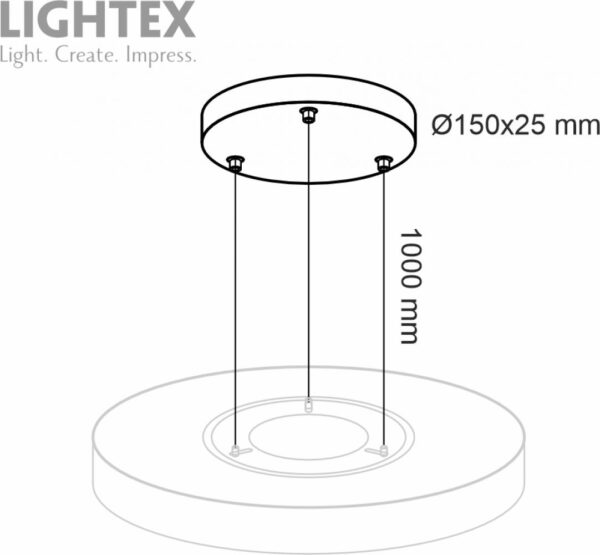 KIT Rosette Base for Pendant Installation White SLENG 50W 725RL0003223 - Image 2